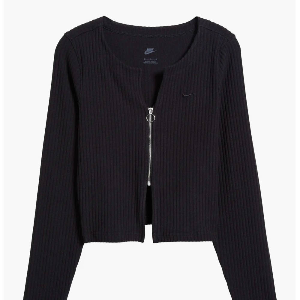 Nike Sportswear Chill Knit Rib Zip Cardigan size XL
Black